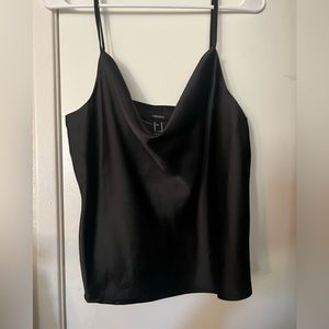 BLACK SILK TOP